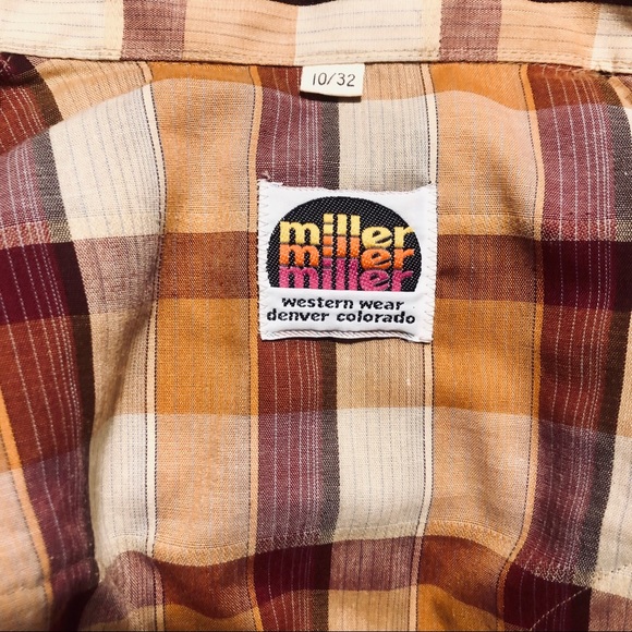 Vintage Cowboy / Cowgirl Miller Button Up - Picture 6 of 6
